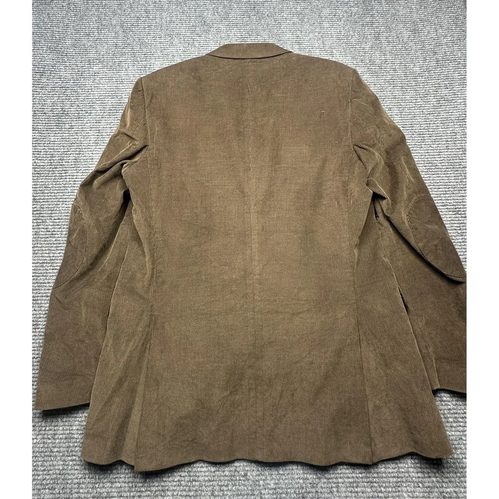 Stafford Blazer Mens 44‎ Long Brown Corduroy Sport Coat Classic Fit 2 Button